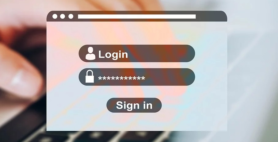 パソコン操作中に要求されるパスワードとIDの認証ポップアップをイメージした画像